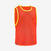 Chasuble sports collectifs enfant orange fluo