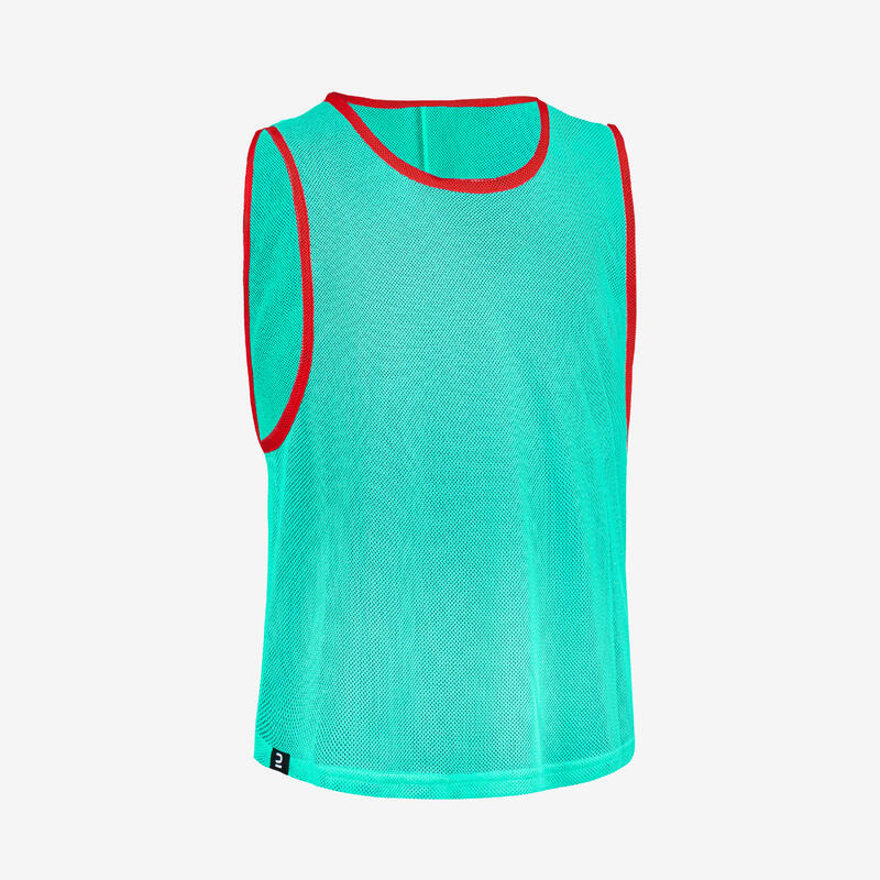 Chasuble sports collectifs enfant turquoise