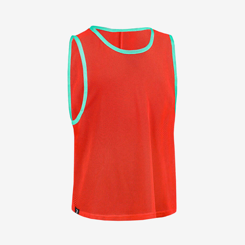 Chasuble sports collectifs enfant rouge