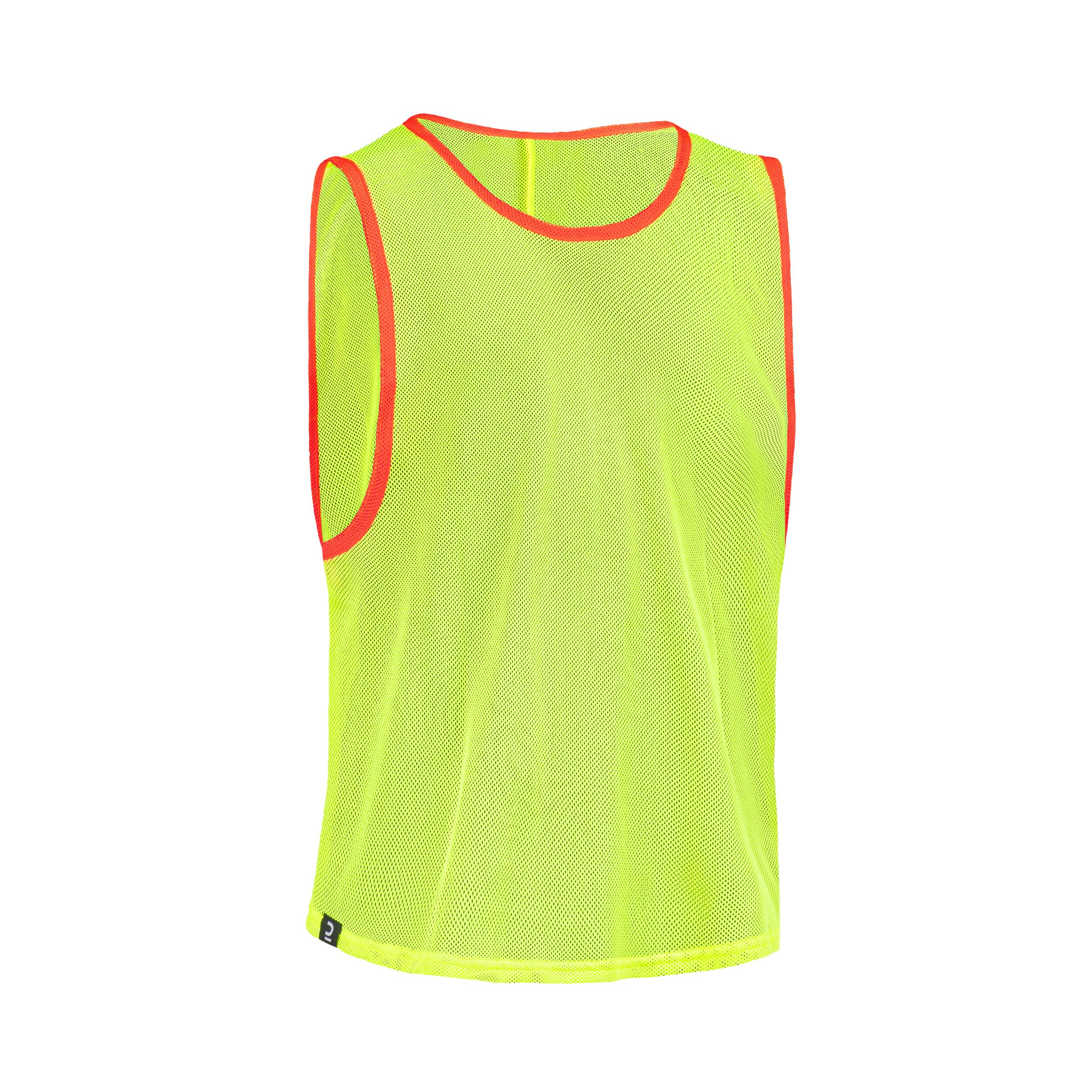 PETO DE ENTRENAMIENTO FÚTBOL NIÑOS AMARILLO FLUOR 2/8