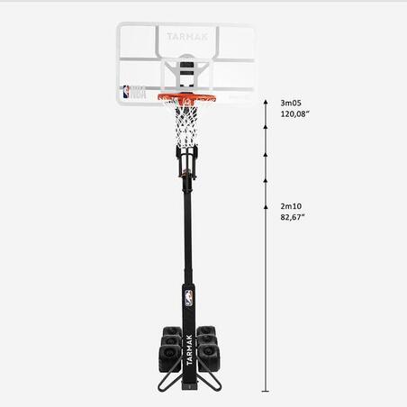 B900 Box NBA košarkaški obruč sklopiv i podesiv (od 2,10 m do 3,05 m) sa točkićima 