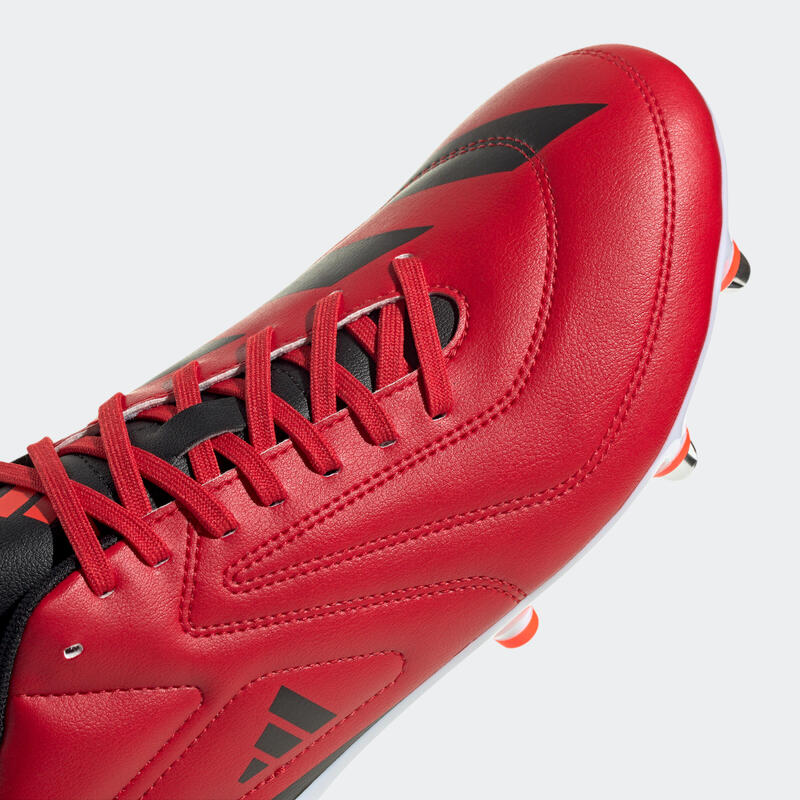 Scarpe rugby uomo ADIDAS RS 15 SG ibride nero-rosso