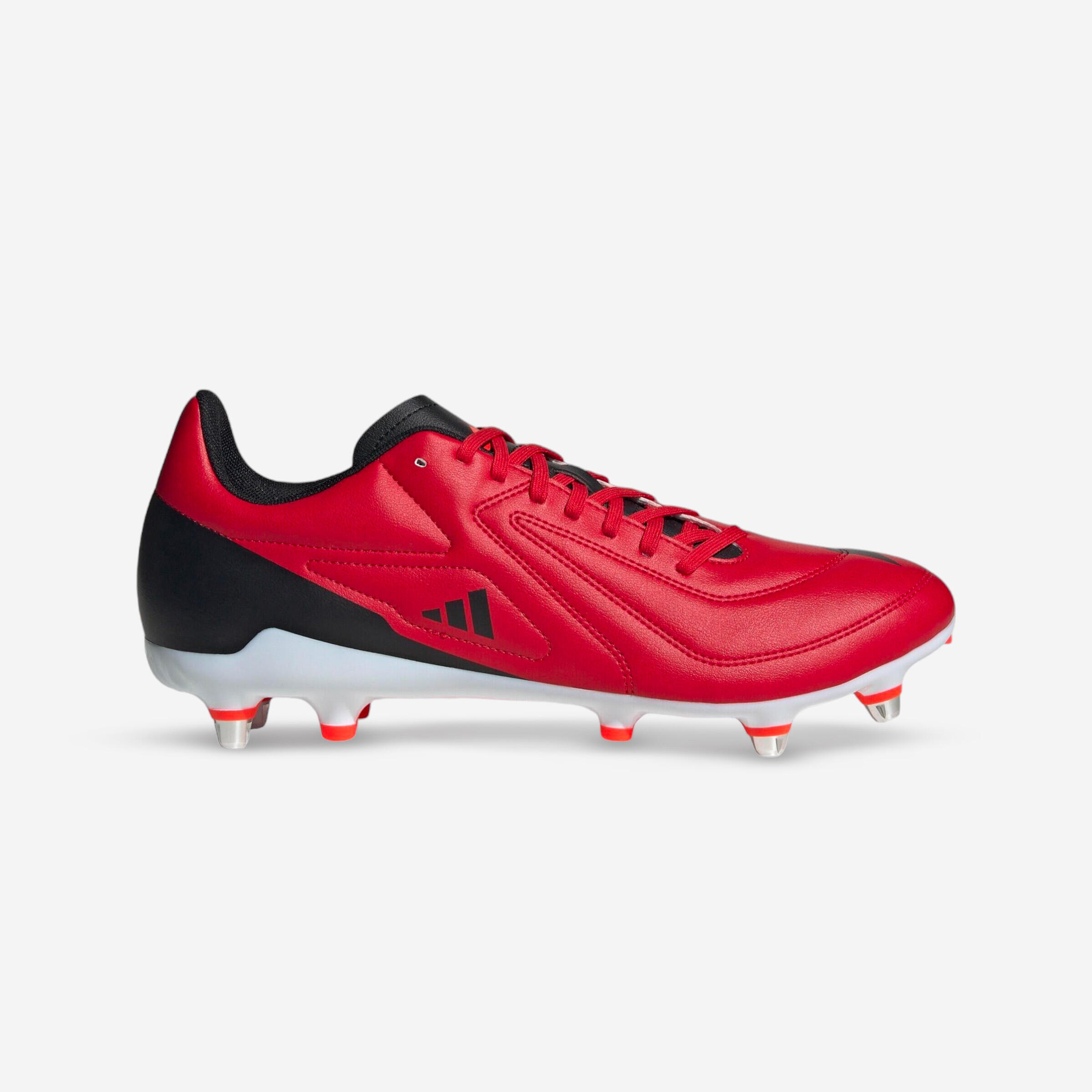 Adidas - Crampons De Rugby Hybrides Adulte - Adidas Rs 15 Sg Hybride Noir Rouge - Chaussures De Rugby - Rugby / Sports Gaeliques - - 46 - Decathlon