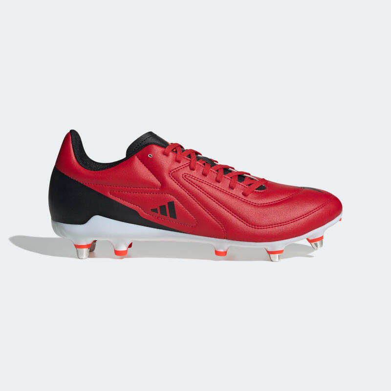 Scarpe rugby uomo ADIDAS RS 15 SG ibride nero-rosso