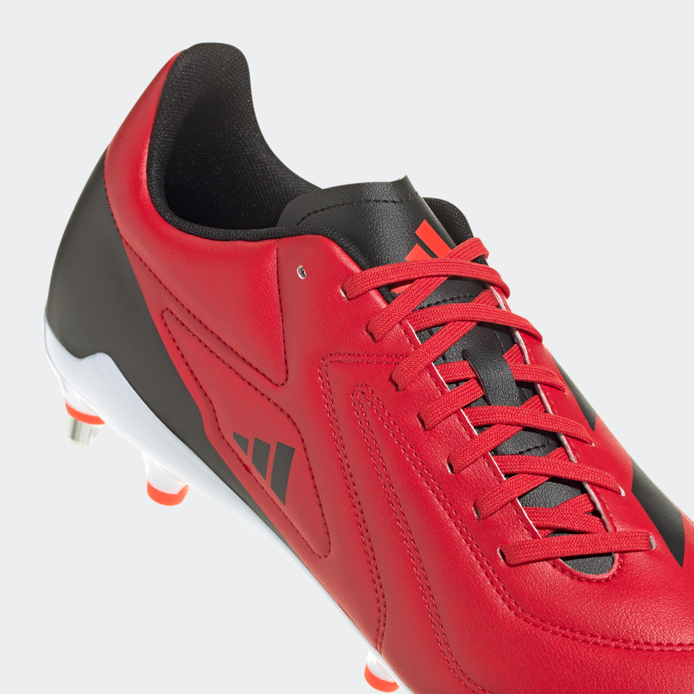 Scarpe rugby uomo ADIDAS RS 15 SG ibride nero-rosso 6/6