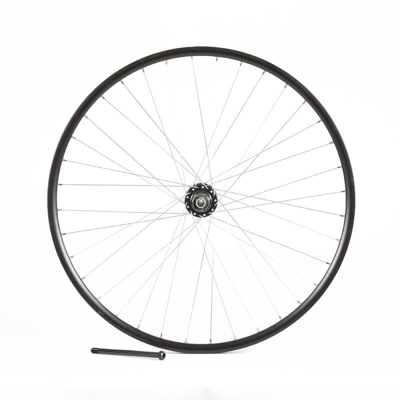 Ruota posteriore bici trekking doppia parete rinforzata Touring 520 28" 19C