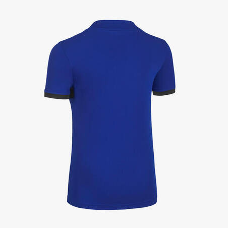Kaus Rugby Anak-Anak R100 - Biru