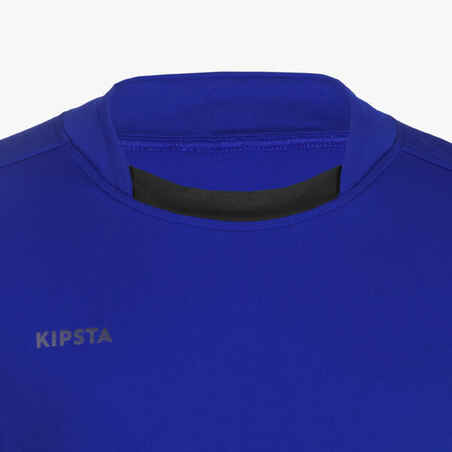 Kids' Short-Sleeved Rugby Shirt R100 - Blue