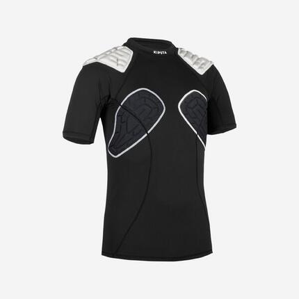 Damen Rugby Schulterschutz - R500 schwarz/weiss