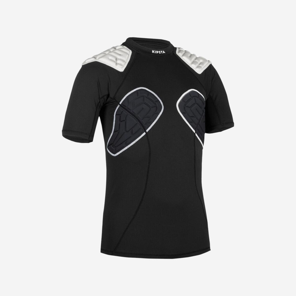 Epaulière de rugby Femme - EPAULIERE R500 Femme Noir Blanc