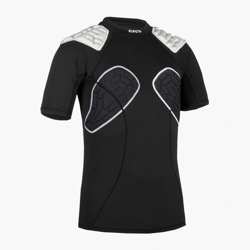 Epaulière de rugby Femme - EPAULIERE R500 Femme Noir Blanc