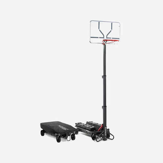 
      Adjustable (2.40m to 3.05m) Folding Basketball Hoop B500 Easy Box
  