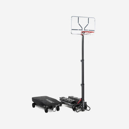 Basketkorg Fällbar på stativ, justerbar från 2,40 till 3,05 m - B500 Easy Box 