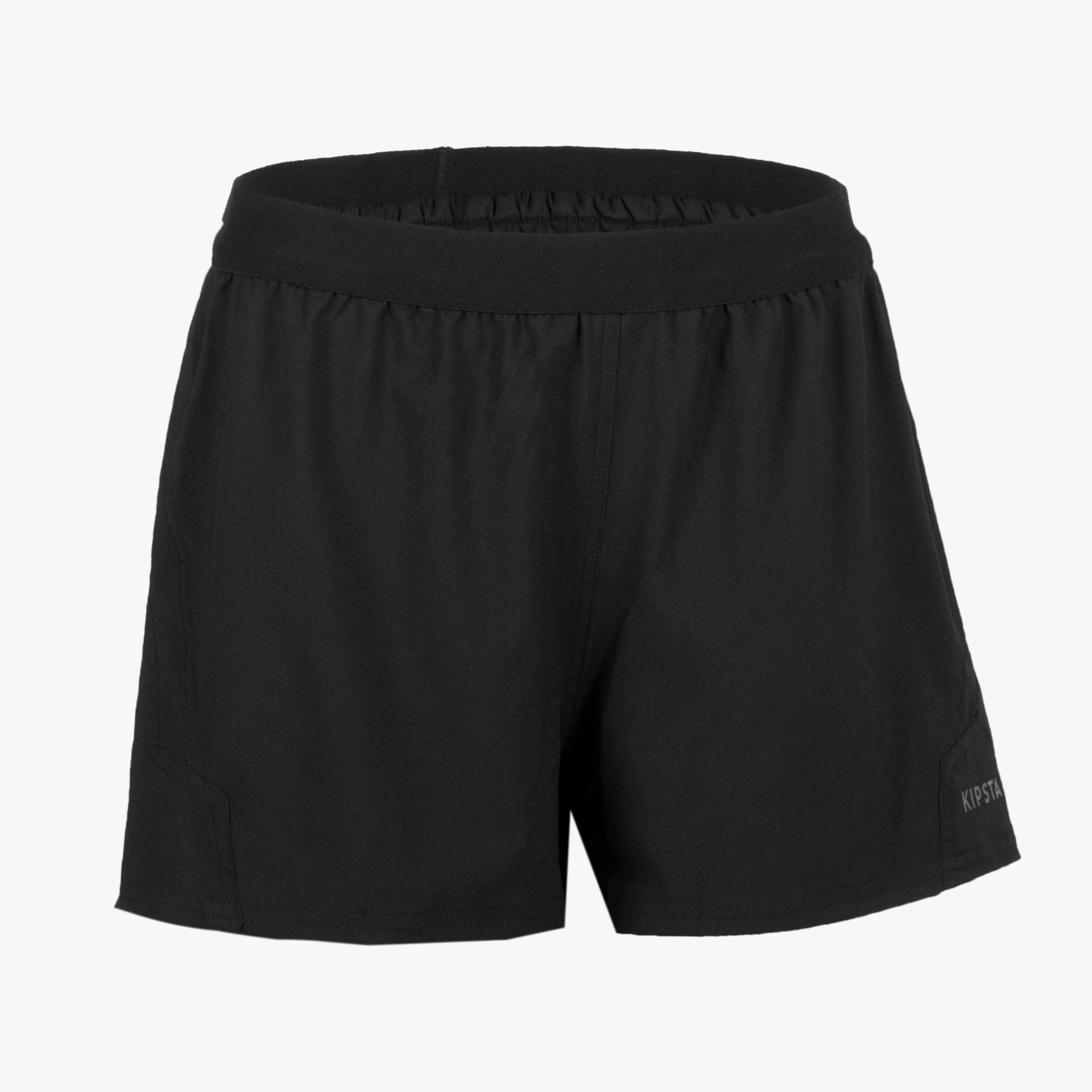 Women Rugby Shorts R500 Black