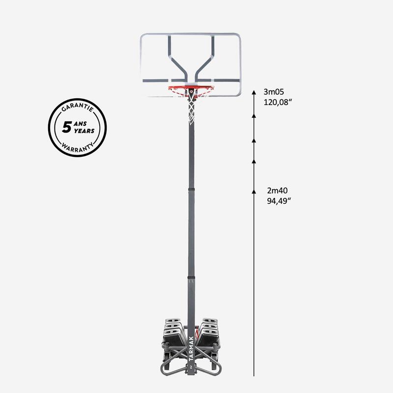 Katlanır Basketbol Potası - 2,40m / 3,05m - B500 Easy Box