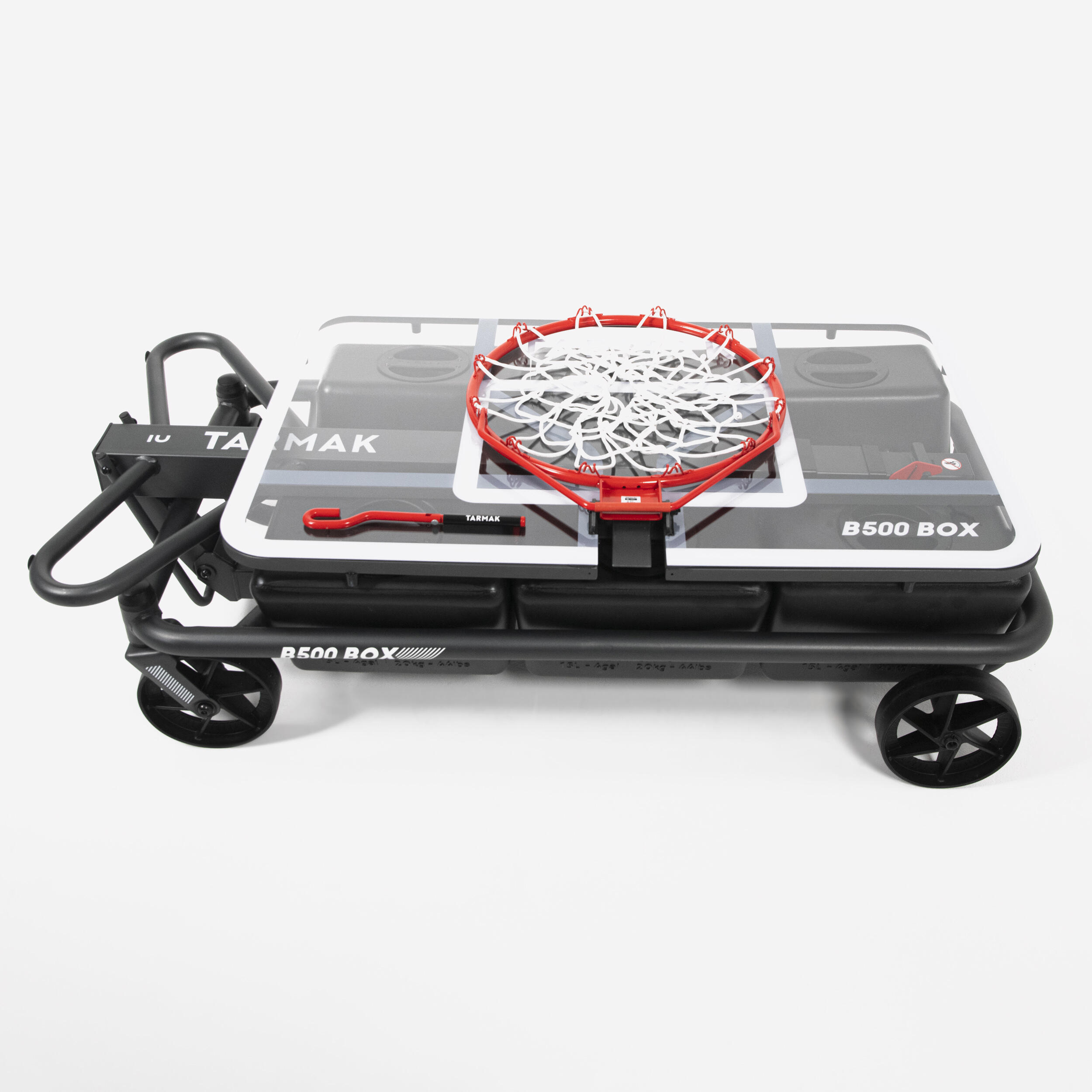 Panier de basketball sur roues réglable et pliable – B 500 Easy Box - TARMAK