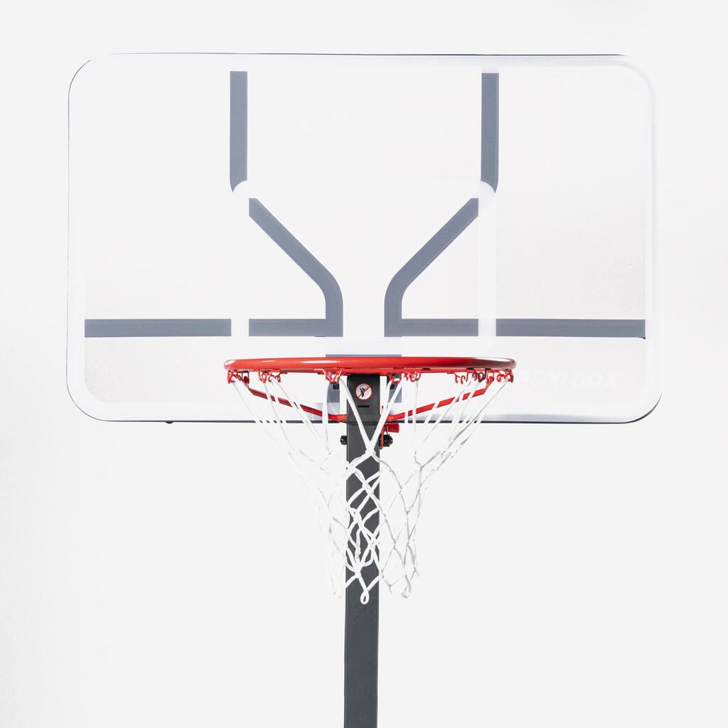 Bērnu/pieaugušo basketbola grozs “B500”, 2,4–3,05 m. Uzstādāma 2 minūtēs