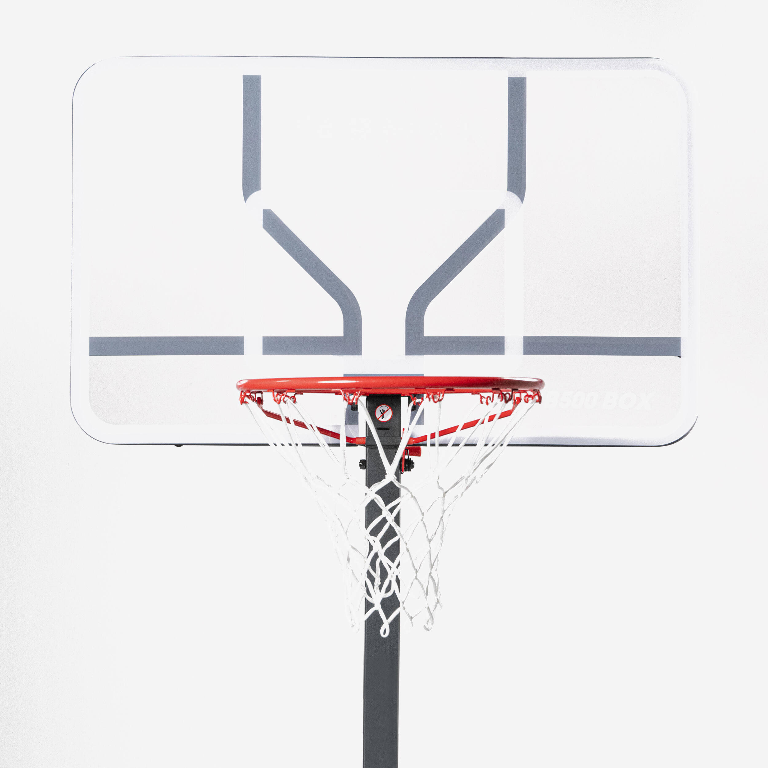 Basketball Hoop Standing Backboard B500 Easy Box Set UP and Store in 1 minute -  3