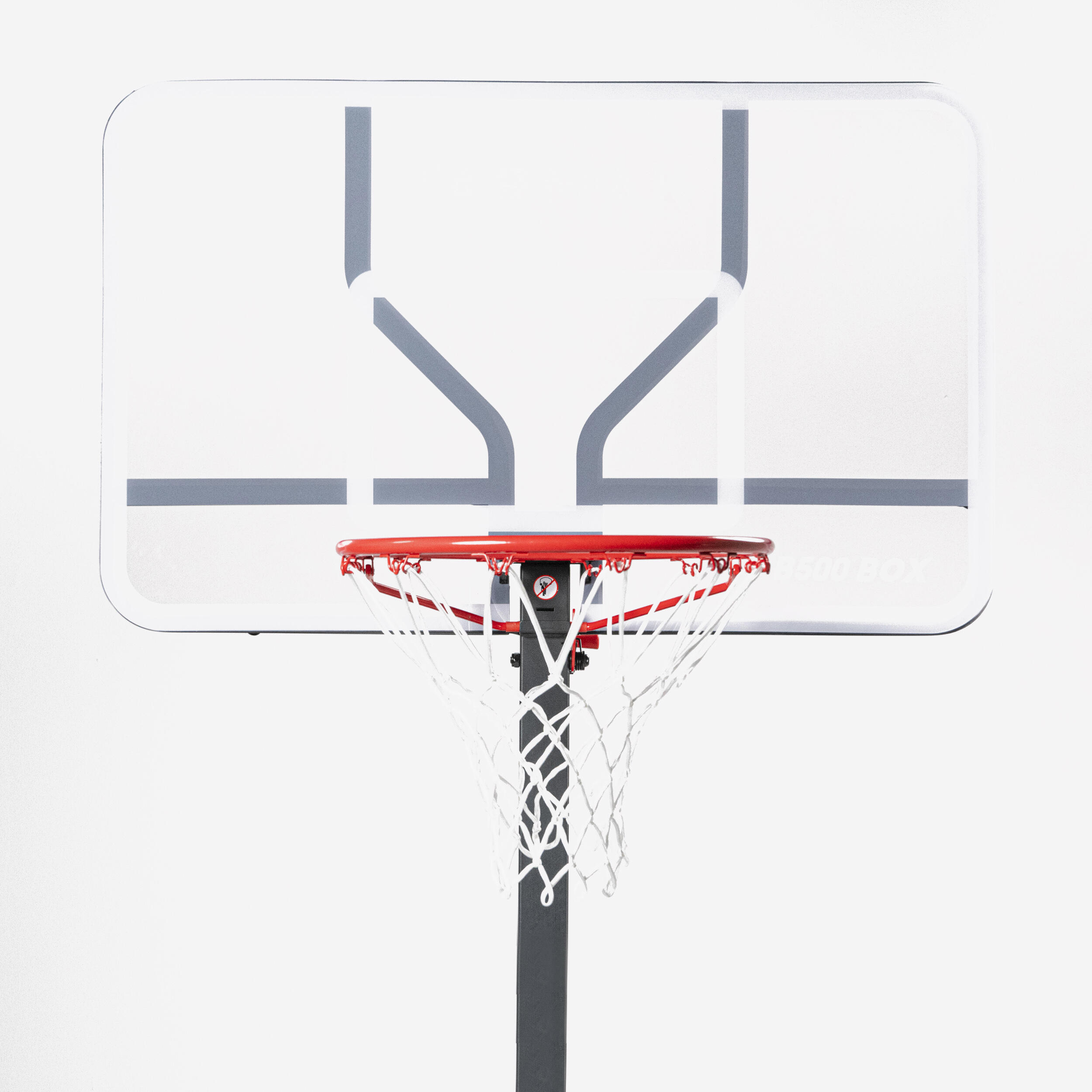 Adjustable (2.40m to 3.05m) Folding Basketball Hoop B500 Easy Box 6/10