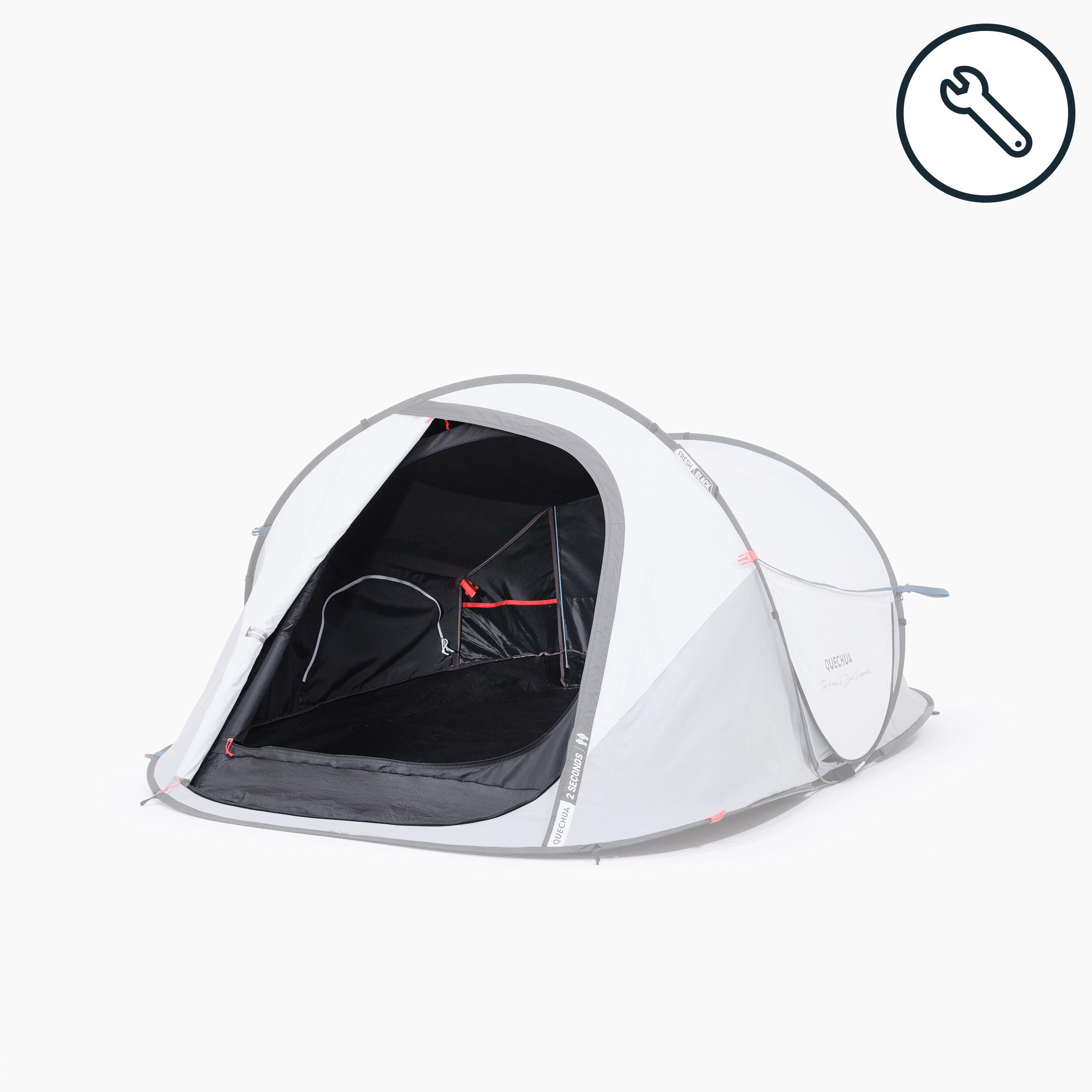 Quechua Bedroom Compartment - Spare Part For 2 Seconds Fresh&black 2-person Tent