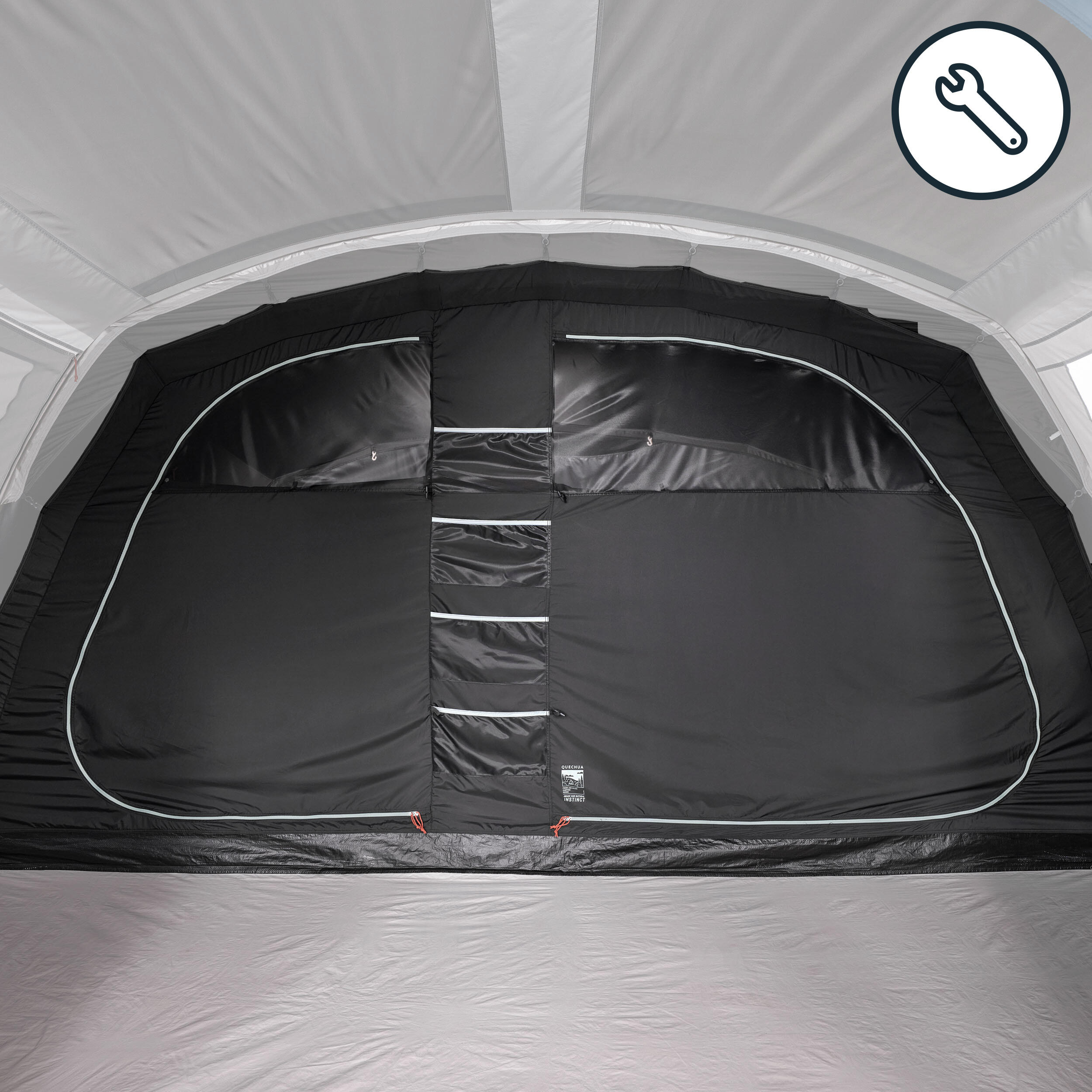 Quarto e chão de tenda - peça sobresselente para tenda arpenaz 5.2 fresh&black