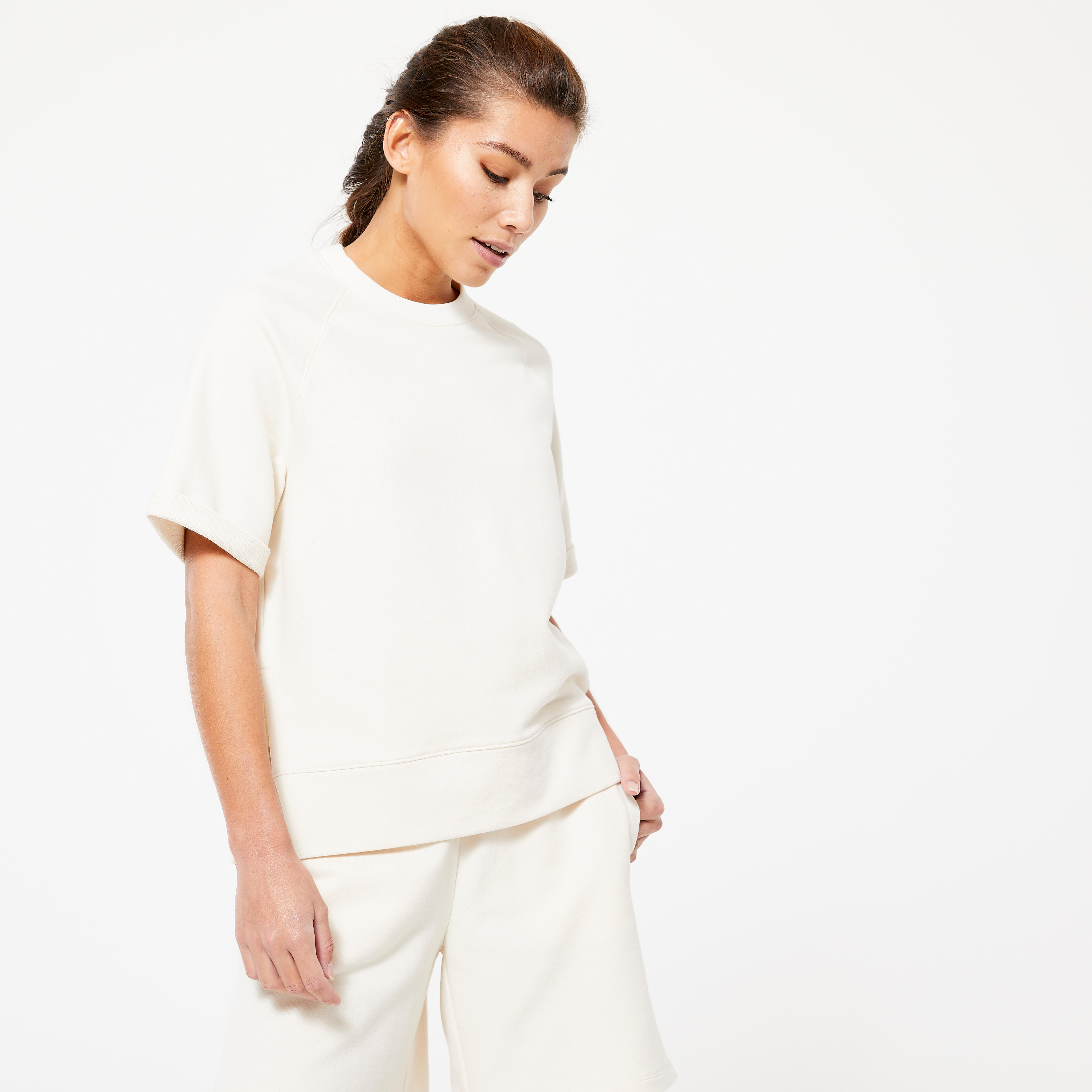 Domyos - Sweat Femme - No Dye - Sweat-shirt - Panoplies Training Adultes - Blanc - 2xl - Decathlon