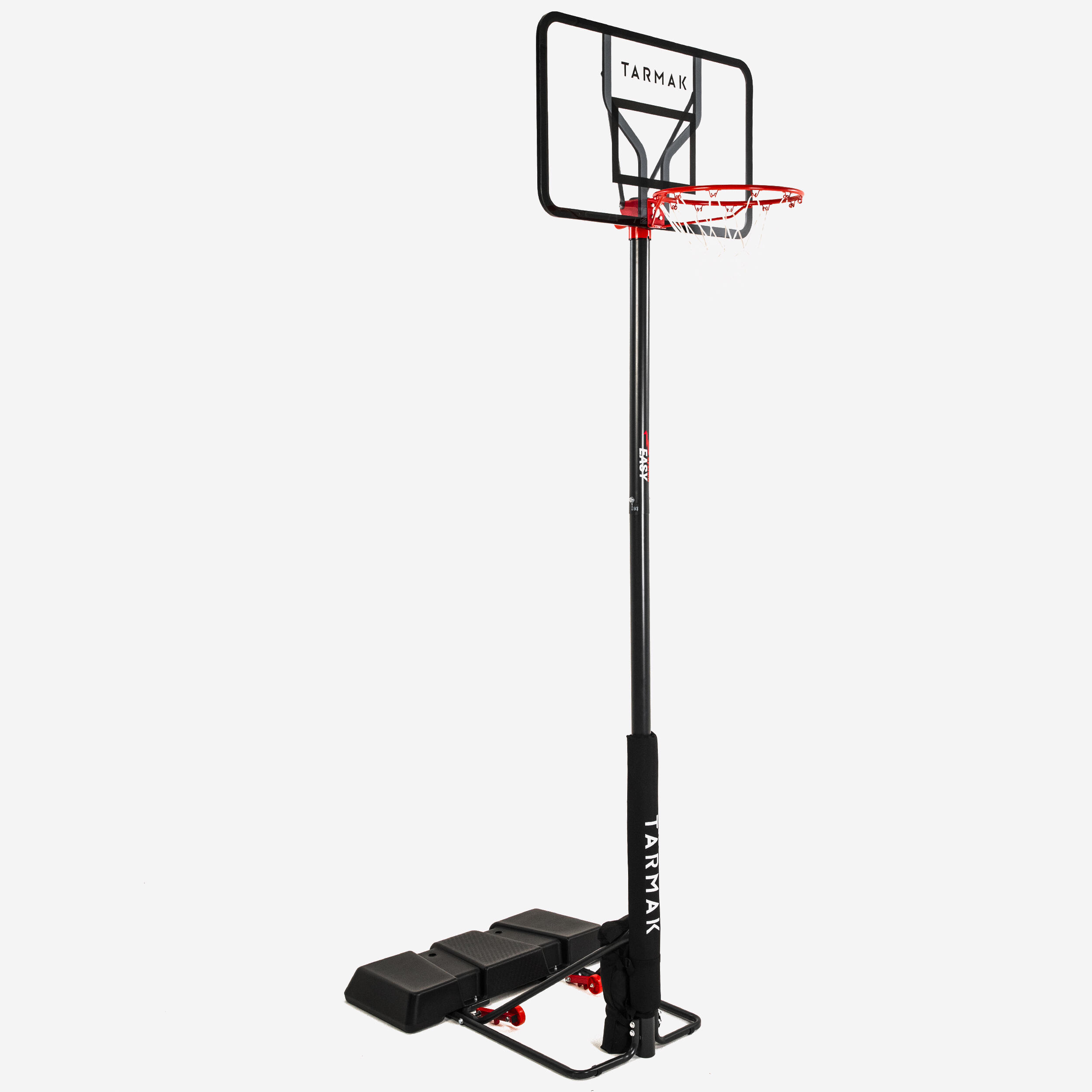Image of Basketball Hoop with Adjustable Fold Stand - B 100 Easy PC Black