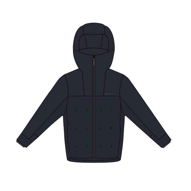 Doudoune de ski chaude et imperméable garçon, 500 warm bleu