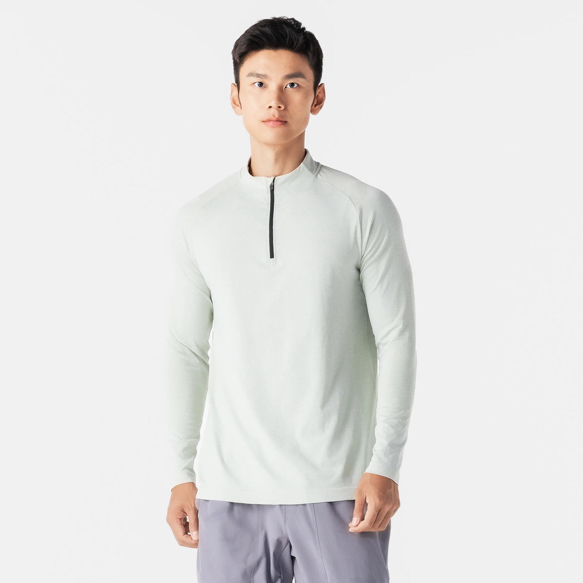 Mens zip up t shirt hot sale