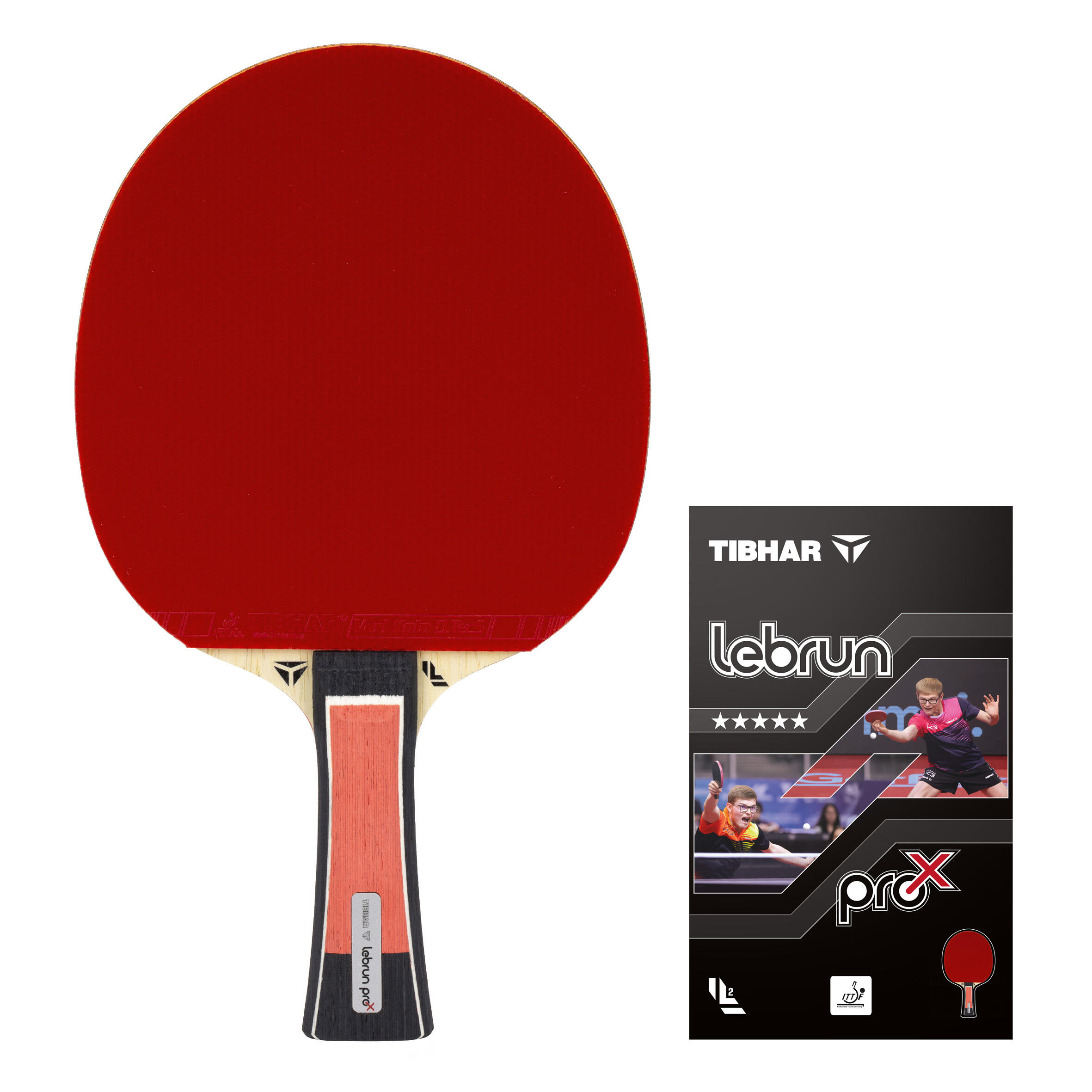 TIBHAR Club Table Tennis Bat Lebrun Pro X 5* ITTF