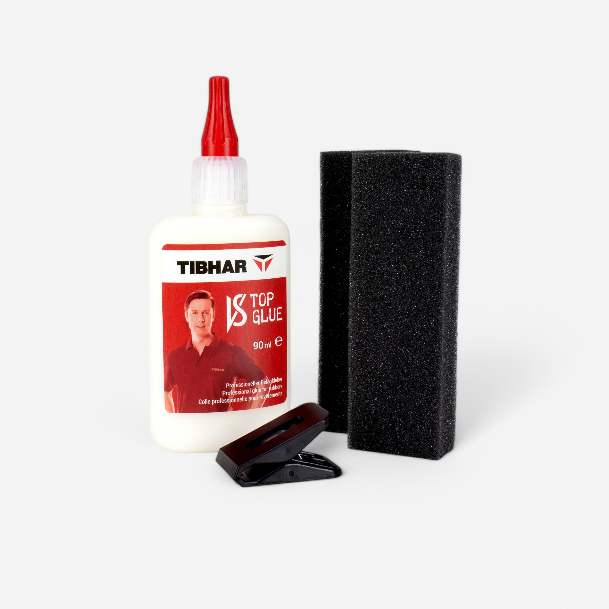 Colle pour revêtements et bois de raquette tibhar 90 ml + 16 applicateurs - Tennis de table - Tibhar- Clubs - Entreprises - Collectivités - Associations