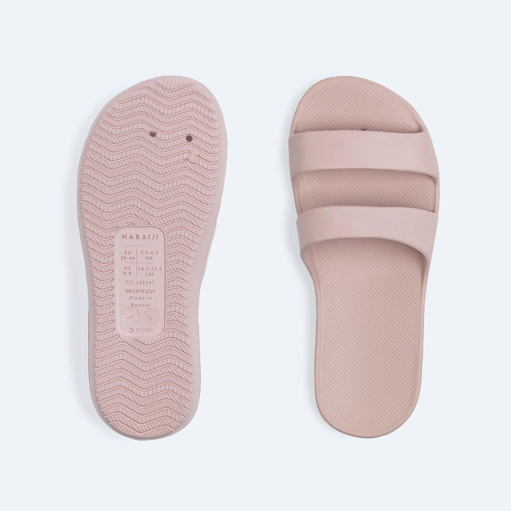 Women's Pool Sandals SLAP 100 BASIC pink