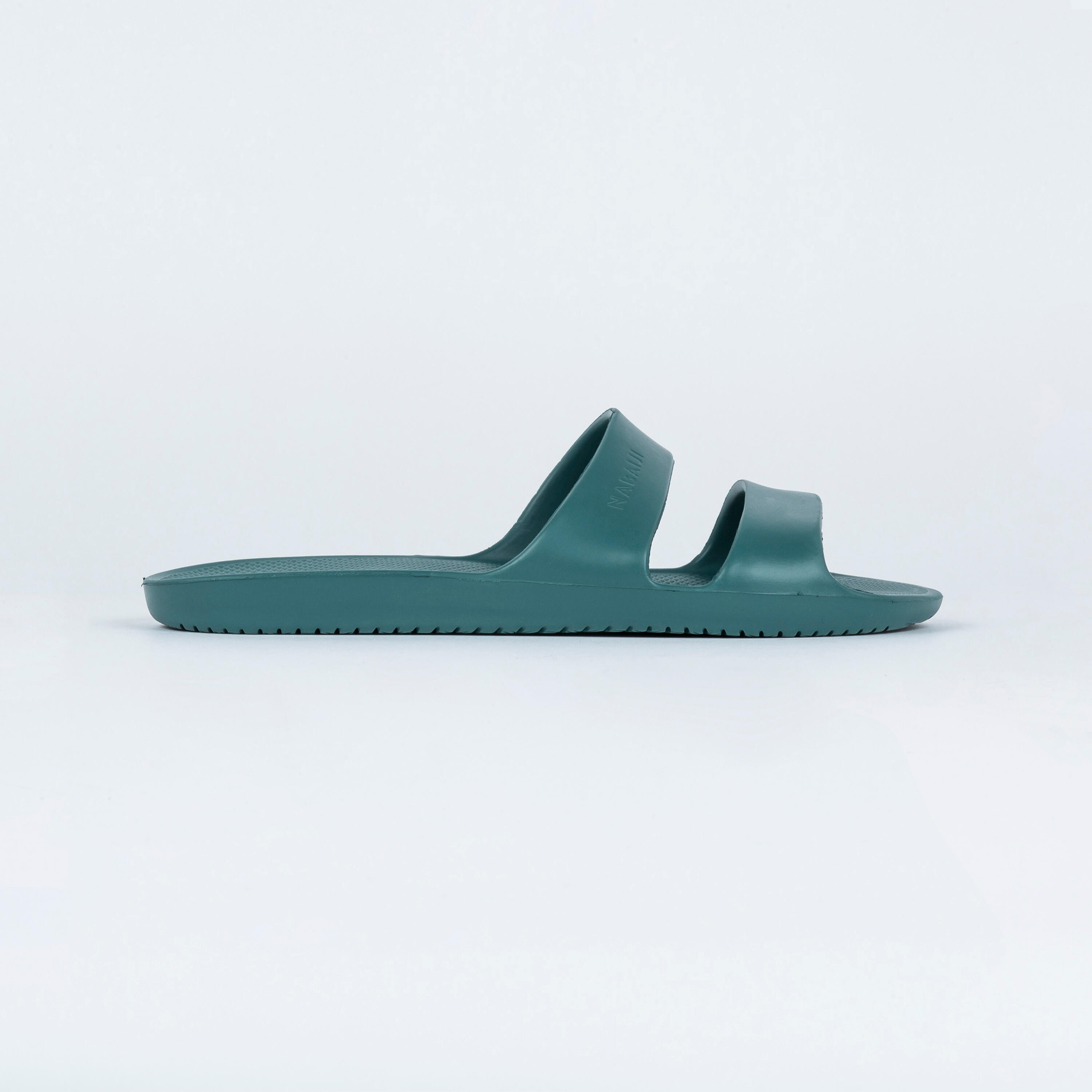 Damesslippers voor het zwembad Slap 100 Basic kaki 2/3