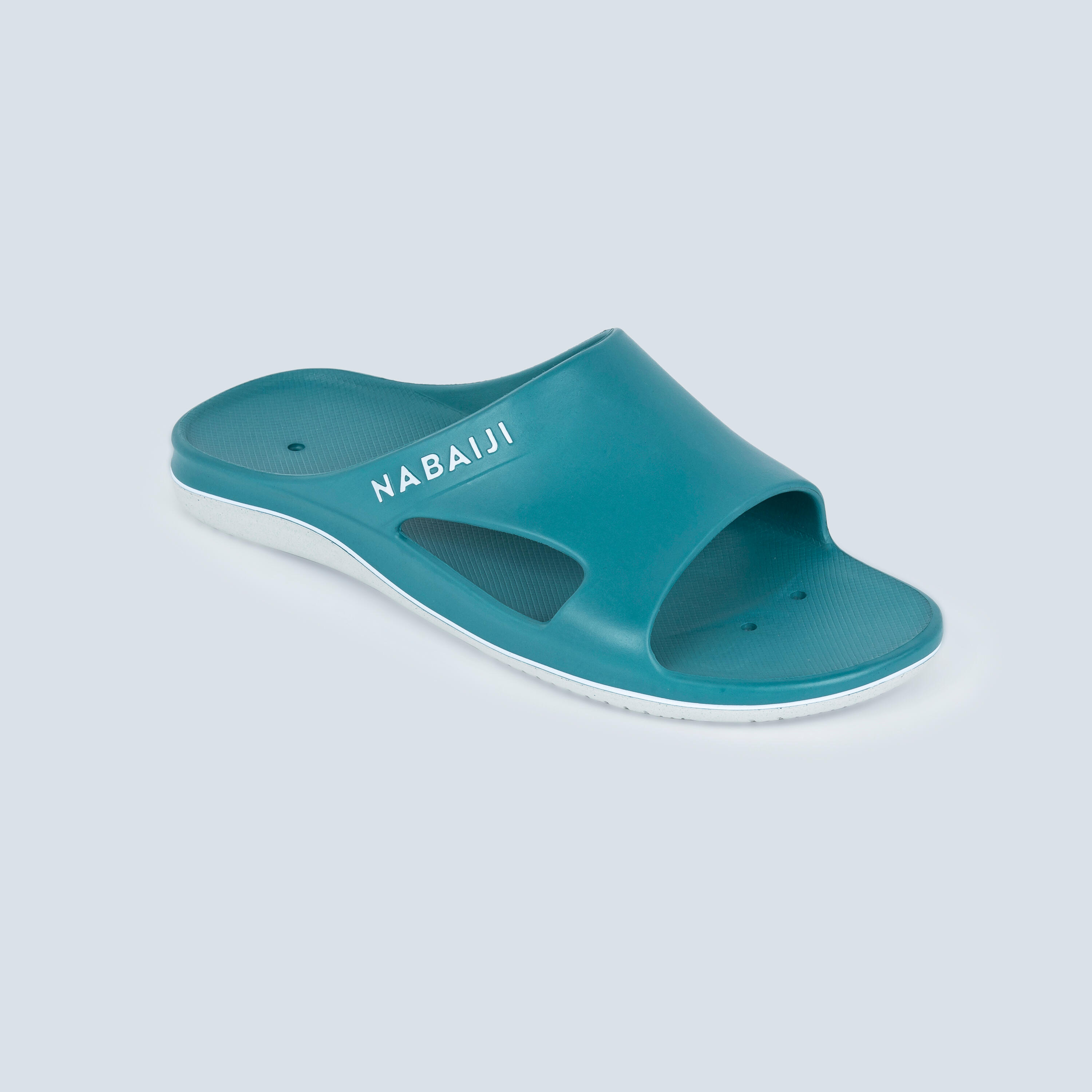 NABAIJI Badslippers heren 500 NEW turquoise wit