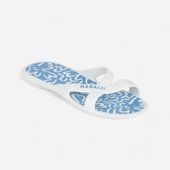 Ciabatte piscina donna SLAP 500 LEA nero-bianco