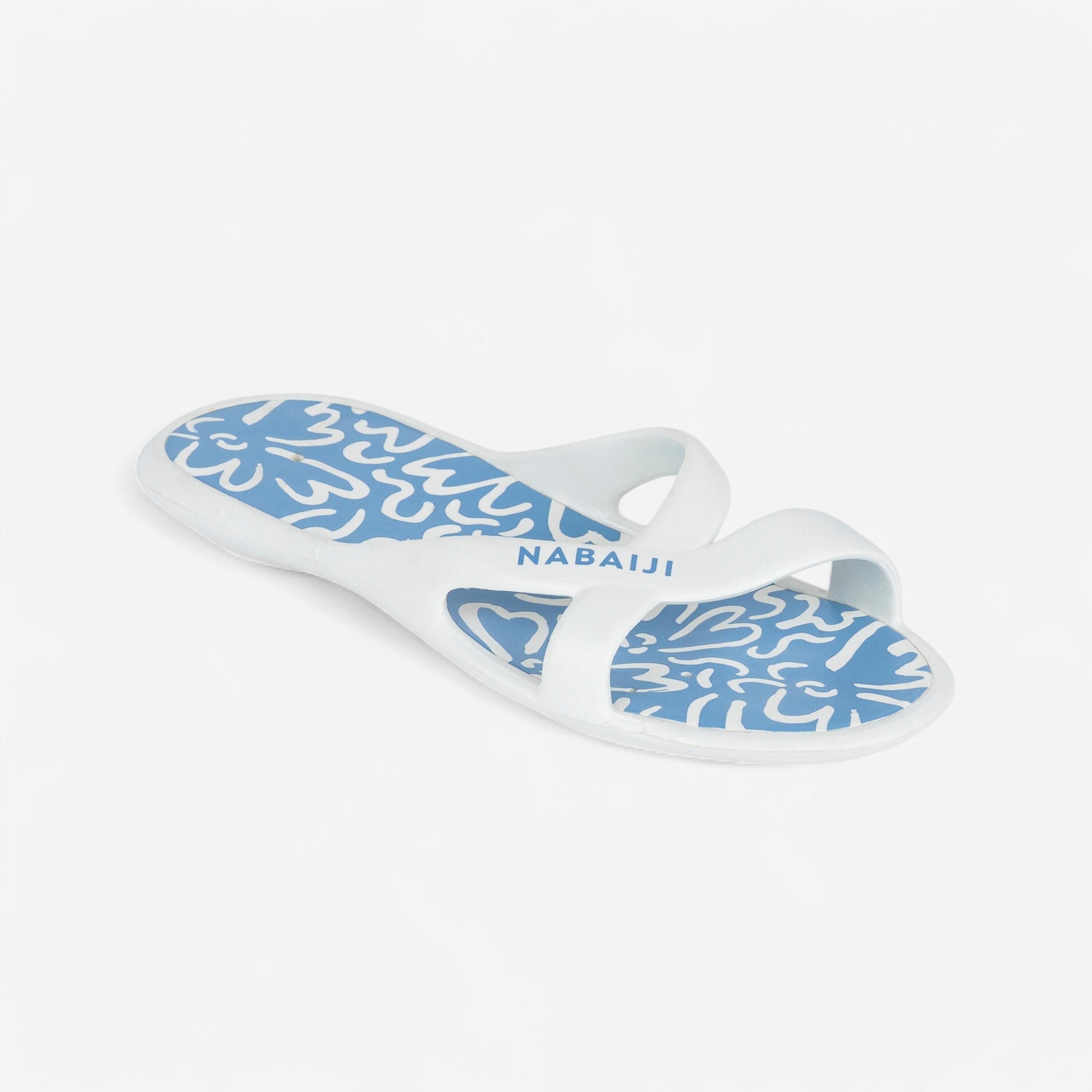Nabaiji - Sandales De Piscine Femme - Slap 500 -ondu Bleue - Claquettes - Natation - - 39/42 - Decathlon