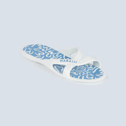 Sandales De Piscine Femme - Slap 500 -Ondu Bleue
