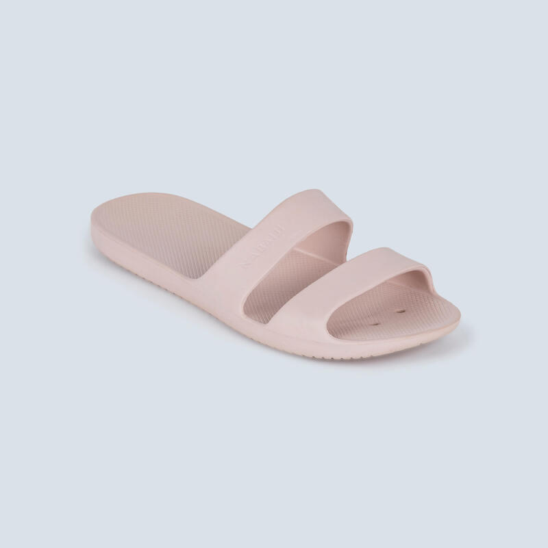 Chanclas Piscina Slap 100 Basic Mujer Caqui