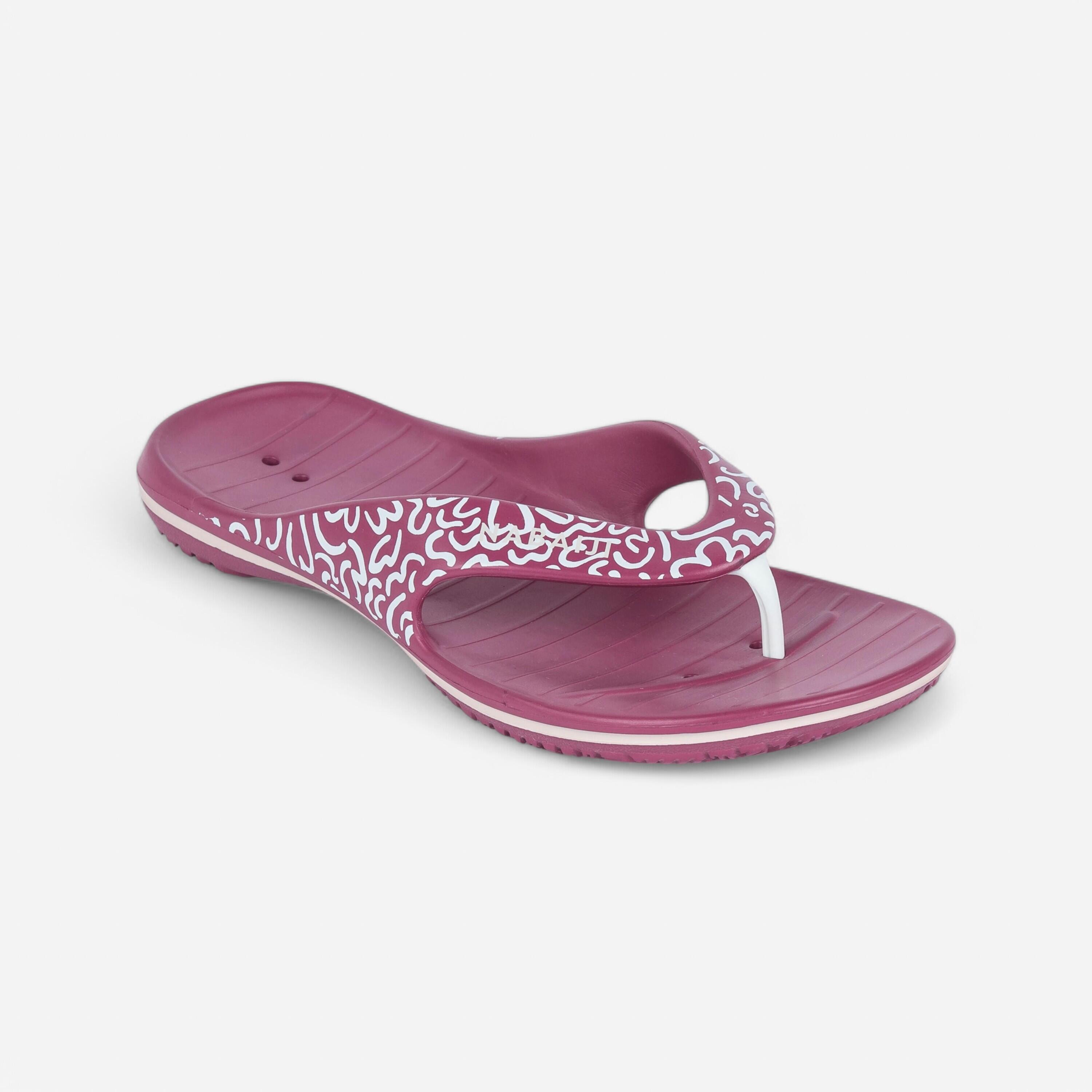 Dusty rose flip flops clearance