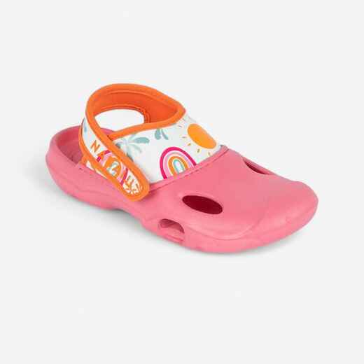 
      Chanclas estilo crocs para piscina para Bebé Nabaiji 500 rosado
  