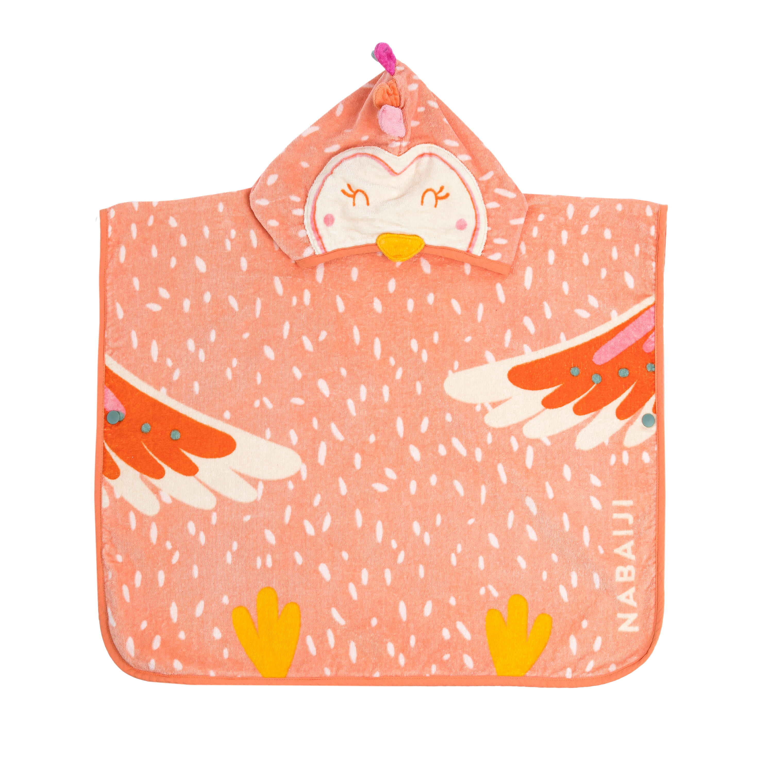 Baby cotton changing poncho - Parrot 5/15