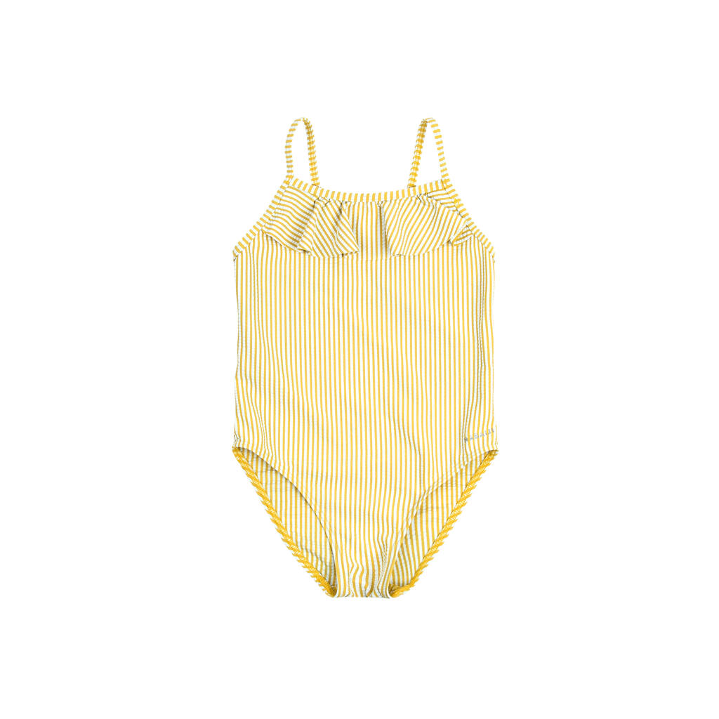 Baby Girls' One-Piece Swimsuit Print With Ruffles