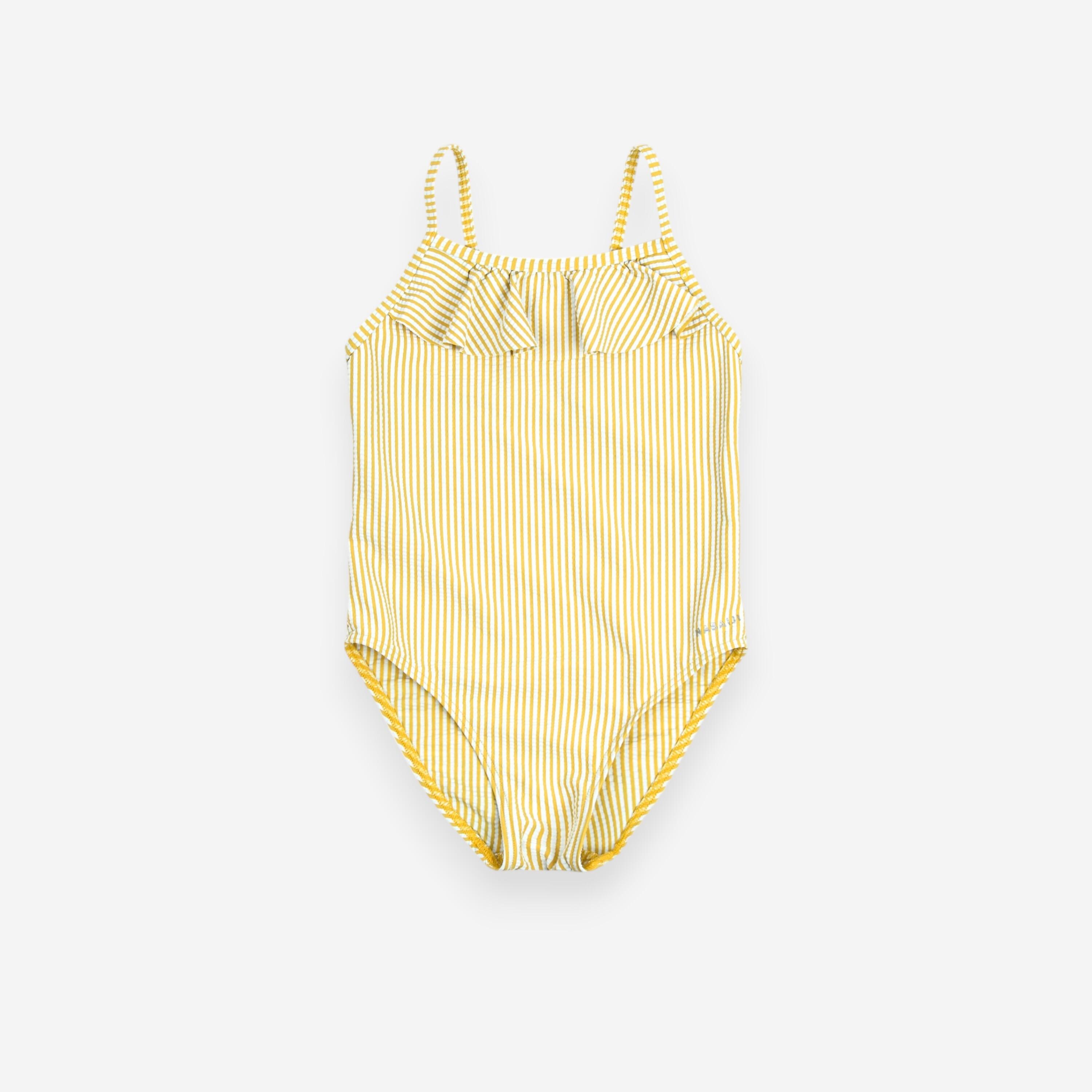 Baby Girls' One-Piece Swimsuit Print With Ruffles
