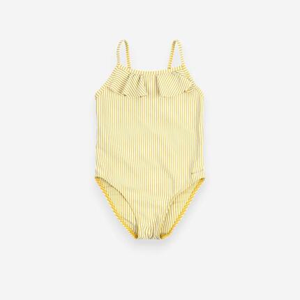 Maillot de bain bébé fille une pièce imprimé avec des volants