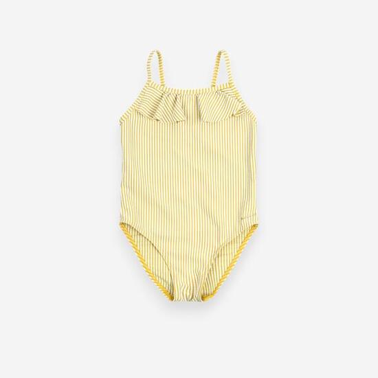 Maillot de bain bébé fille une pièce imprimé avec des volants