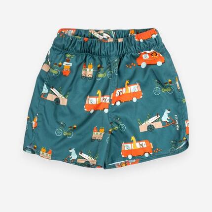 Short De Bain Bébé / Enfant Vert foncé Imprimé Van