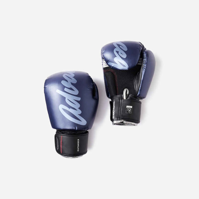 Gants de kick-boxing, muay-thaï - bleus - Decathlon