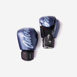 Handschoenen voor kickboksen en thaiboksen blauw