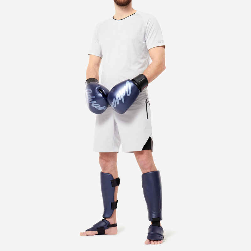 Gants de kick-boxing, muay-thaï - bleus - Decathlon