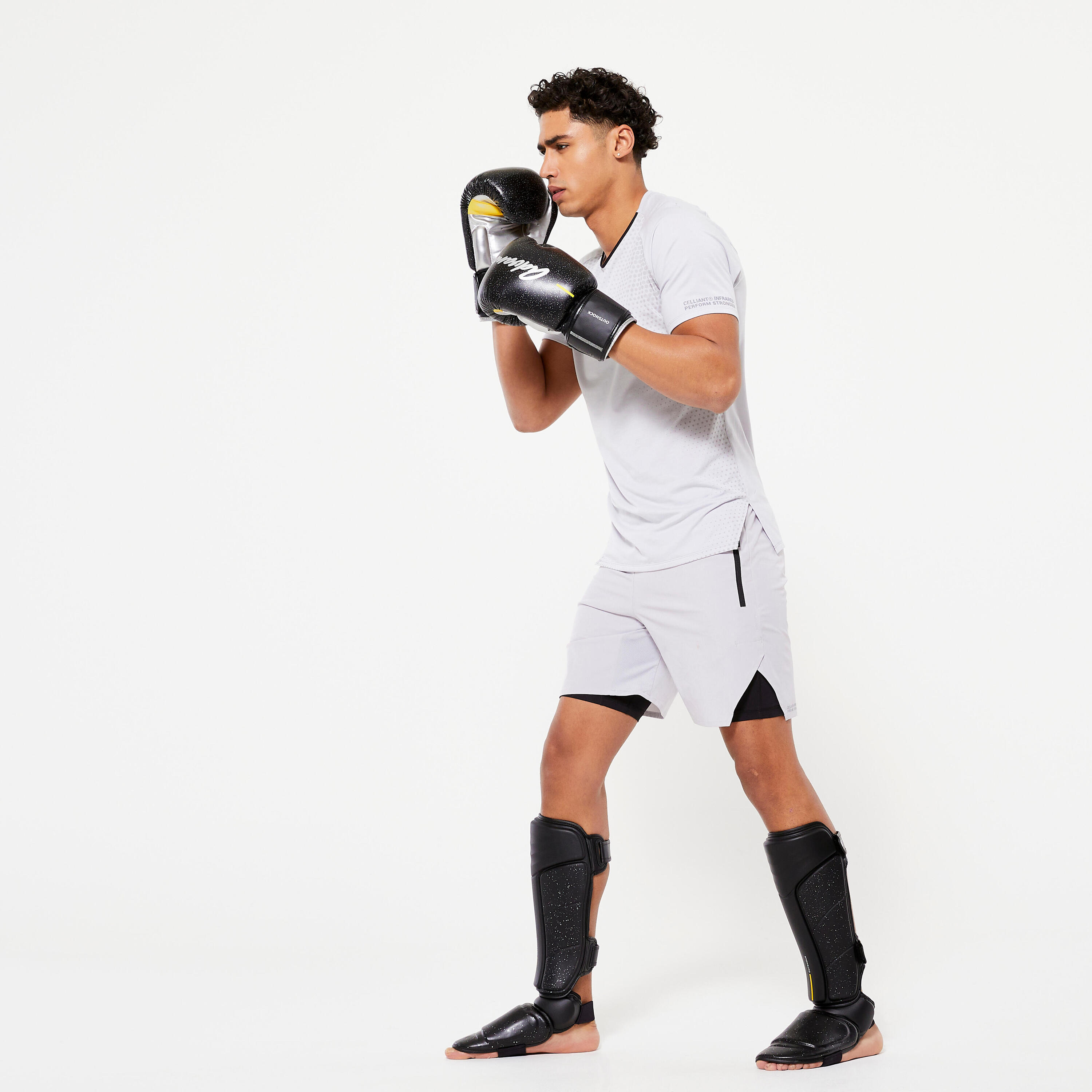 BOKSHANDSCHOENEN VOOR KICKBOKSEN EN THAIBOKSEN 500 ZWART 6/8